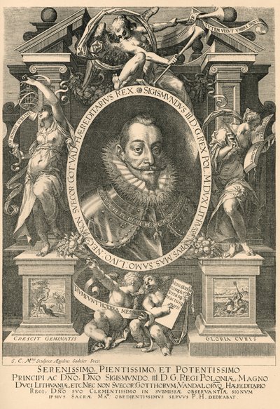 Sigismund; Zygmunt III Waza von Aegidius Sadeler or Saedeler